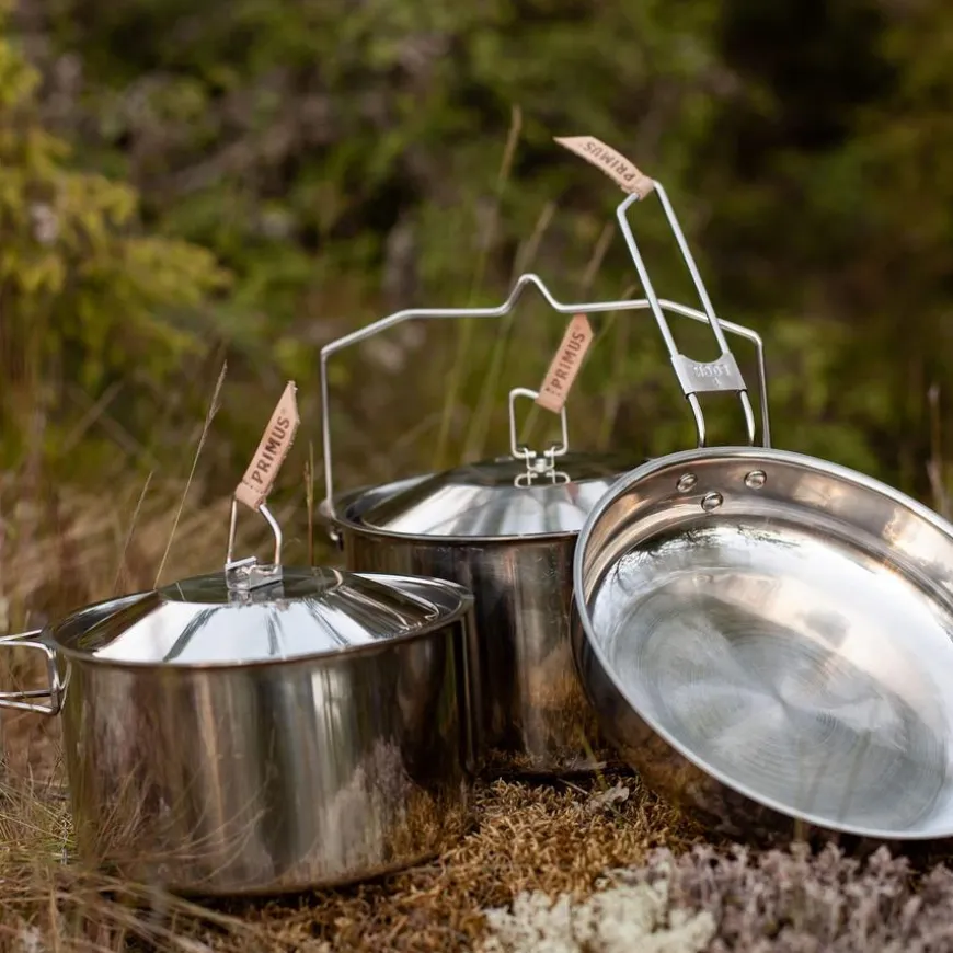 Campfire Cookset Stainless Steel Small Camp Cookware