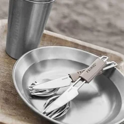 Campfire Cutlery Set Compact Camping Utensils