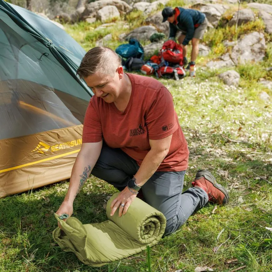 Camp Self Inflating Sleeping Mat Regular Rectangular Wide