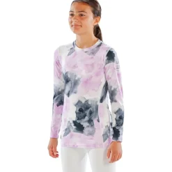 Cozy Girls Watercolour Kids' Crew Neck Long Sleeve Base Layer