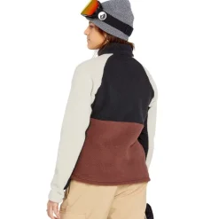 Demi Half Zip Women's Sherpa Fleece Snowboard Pullover