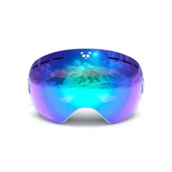 Diablo - White Polarised Ski Goggle + FREE low light lens