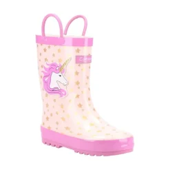 Kids' Puddle Waterproof Pull On Wellington Boots