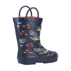 Kids' Puddle Waterproof Pull On Wellington Boots