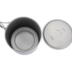 Light Titanium Pot Ultralight Camping Cookware 550ml