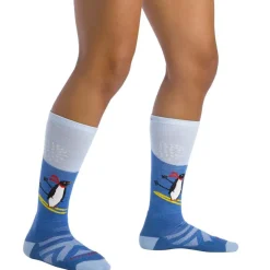 Penguin Peak Over the Calf Girls' Ski Socks