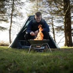 Ranger BBQ Fire Pit Portable Camping Appliance