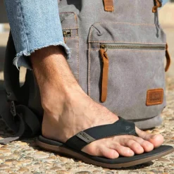 Santa Ana Vegan Leather Flip Flops