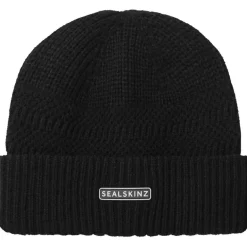 Sealskinz Gressenhall Cold Weather Textured Stripe Roll Cuff Unisex Beanie