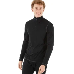 Silkspun Zip Neck L/S Baselayer Top