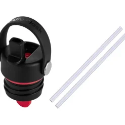 Standard Mouth Flex Straw Lid Spare Bottle Cap & Straws