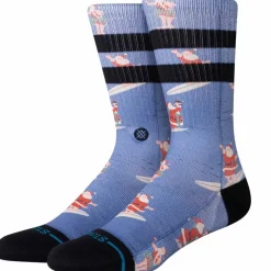 Surfing Santa Crew Socks