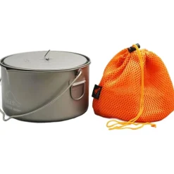 Titanium Pot + Bail Handle POT-2000-BH Ultralight Cookware