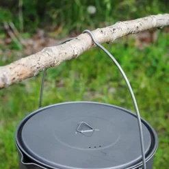 Titanium Pot + Bail Handle POT-2000-BH Ultralight Cookware