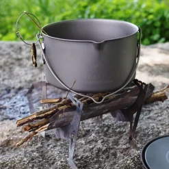 Titanium Pot + Bail Handle POT-2000-BH Ultralight Cookware
