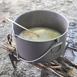 Titanium Pot + Bail Handle POT-2000-BH Ultralight Cookware