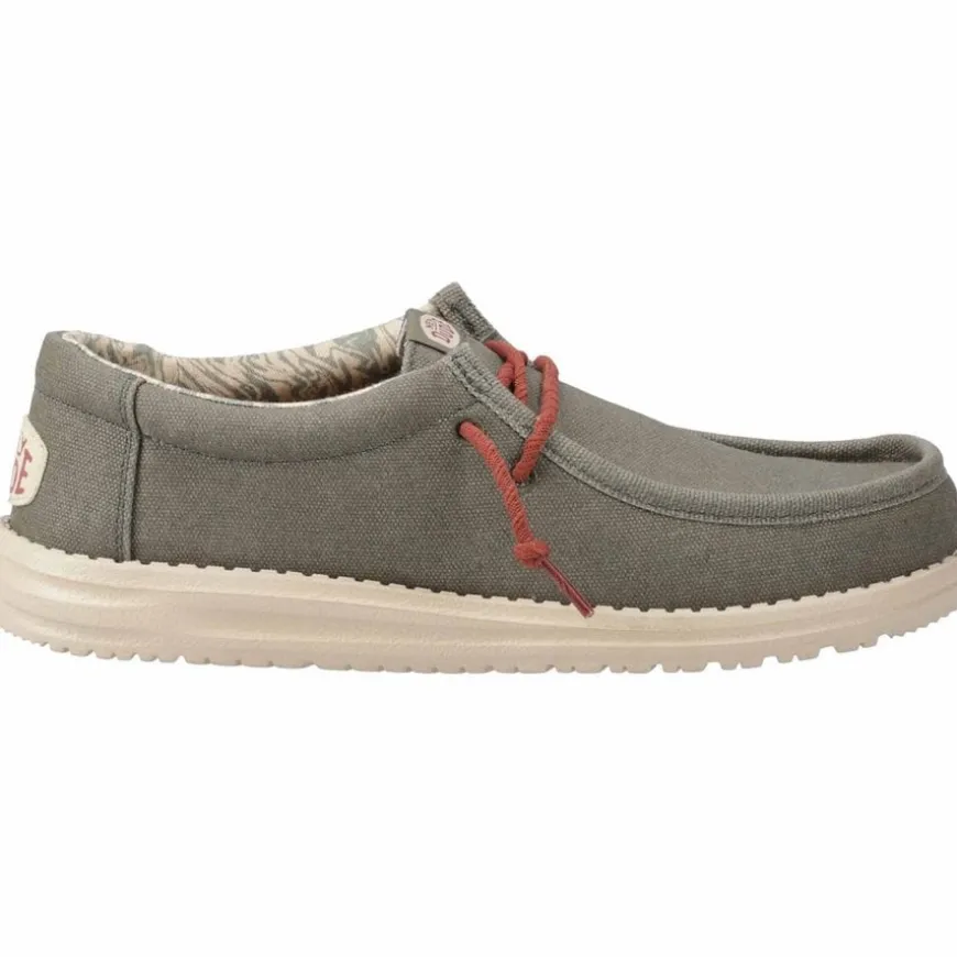 Wally Waxed Canvas Trainers