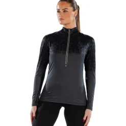 Womens Cozy Jag Zip Neck Long Sleeved Base Layer Top